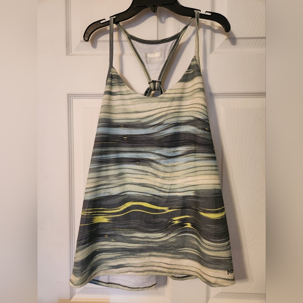 Marmot y-backed top with shelf bra, sz XL